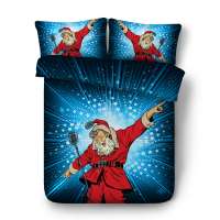 Christmas printing with Twin Full Queen king size New digital duvet cover Bedding Set microfiber fabric home textile