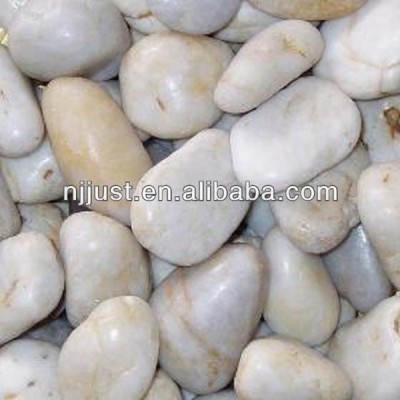 White decorative pebble rocks